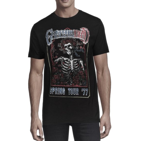Grateful Dead Other - Grateful Dead Spring Tour '77 Berta Logo rock Official T-Shirt L NWT